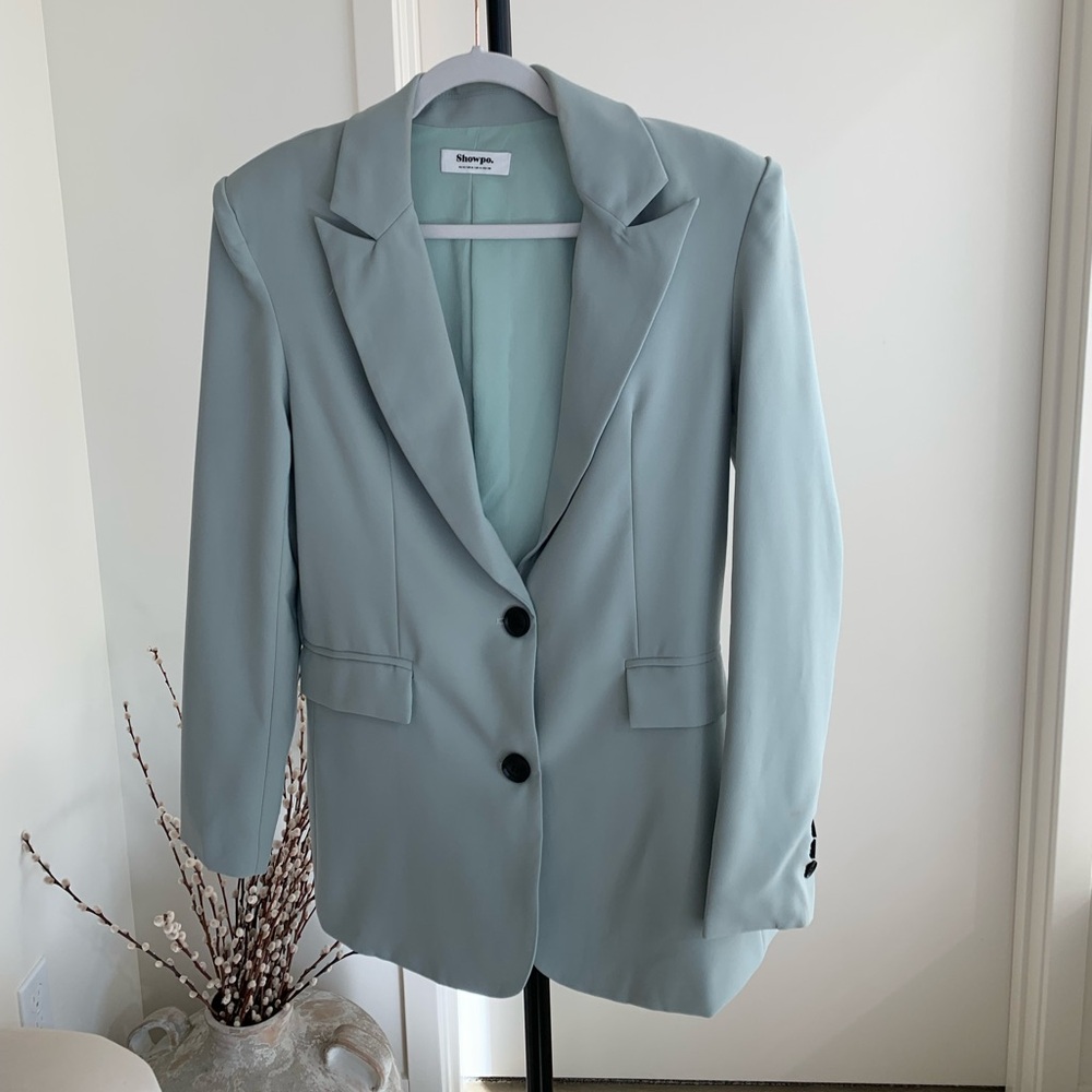 Mint Green Blazer Set - Picture 2 of 9